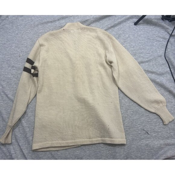 Sweater Shoppe Cardigan Sweaters Men's Size Medium Long Sleeve Tan - Picture 9 of 11